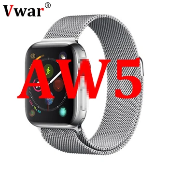 

2020 Vwar AW5 Alway on Display Smart Watch Series 5 Men Women Heart Rate Monitor IWO 13 lite Smartwatch For Android Apple iPhone