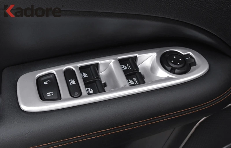 Для Jeep Compass 2017 2018 2019 2020 матовые аксессуары для интерьера оконный подъемник кнопка