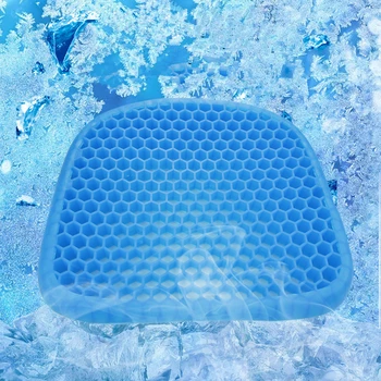 

Summer Car Flexible Ice Gel Cooling Pad Seat Cushion Honeycomb Non-Slip Home Office Seat Cushion Comfortable Pressure Relief