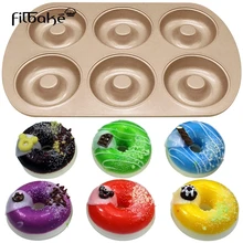 Filbake 6 полости пончик форма для выпечки антипригарная форма для пончиков форма для выпечки торта бублик форма для пончиков и скребок