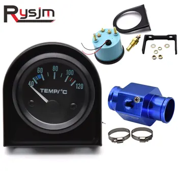 

HD 2'' 52MM Car White Led Water Temperature Gauge + 10mm Sensor 40-120 Celsius With Water Temp Joint Pipe Sensor Adapter 1/8NPT
