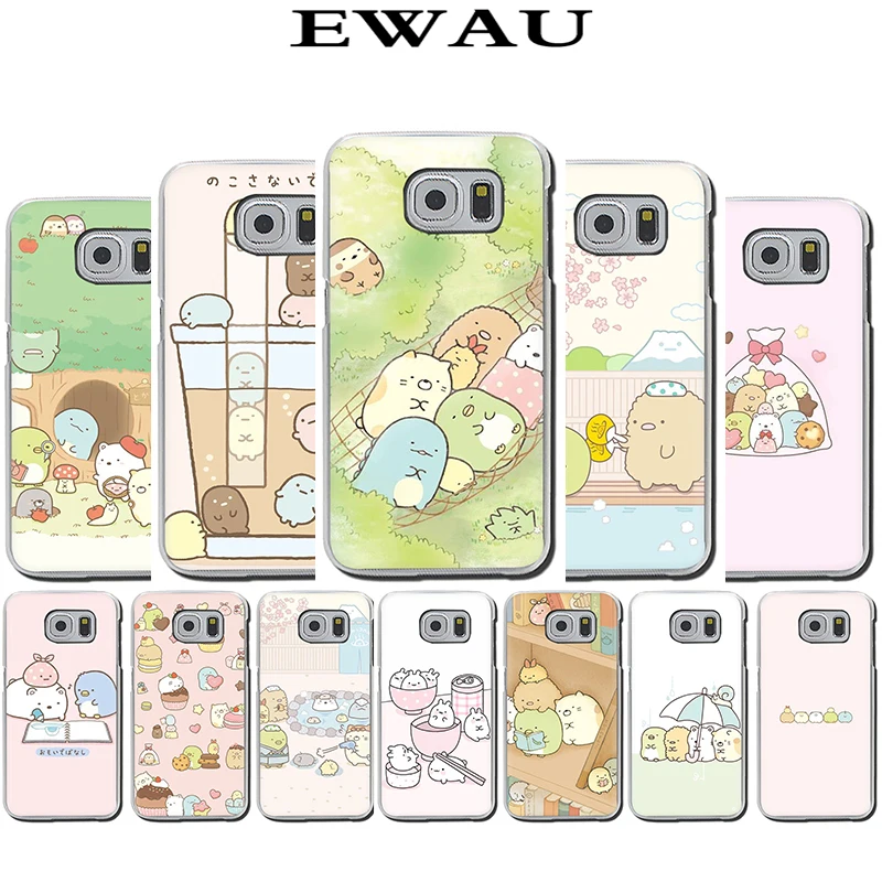 

EWAU sumikko gurashi Art Hard Phone Cover Case for Samsung Galaxy S6 S7 S8 S9 S10e Plus Note8 9 M10 20 30 40