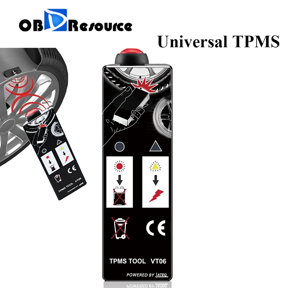 

Universal VT06 Car TPMS Activation Tool ATEQ VT6 Auto Tire Pressure Monitor Sensor Reset For GM Ford Opel Benz BMW Buick EL50448