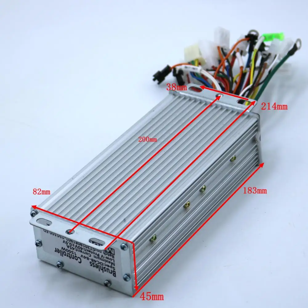 Greentime 48V 60V 1500W 45A бесщеточный контроллер двигателя постоянного тока контроллер электровелосипеда+ SW-lcd дисплей один комплект