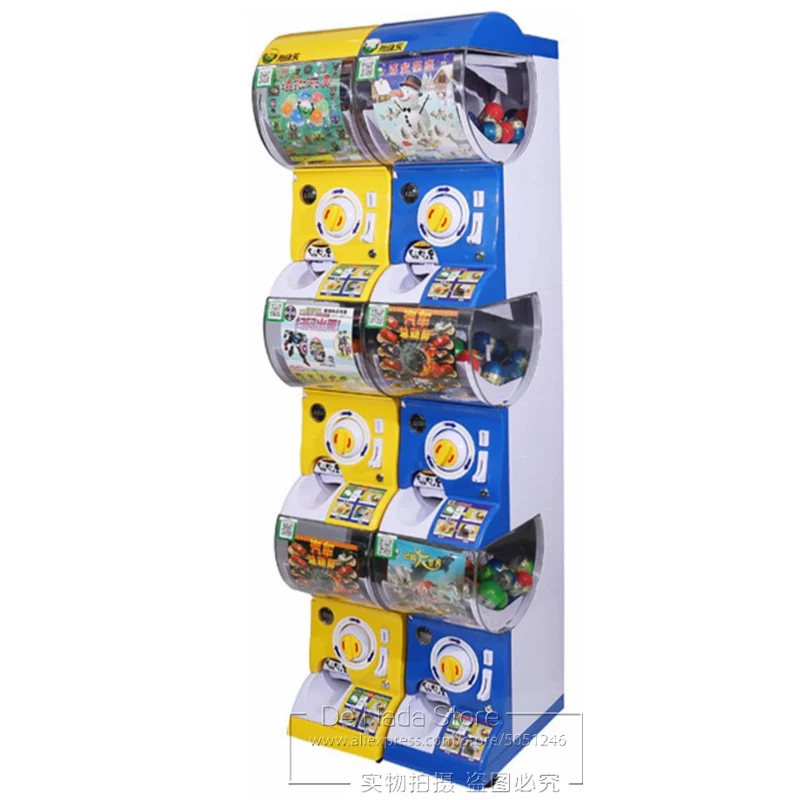 Kids Play Coin Operated Amusement Arcade Gift Game Machine Candy Ball 50mm 63mm 68mm Gashapon Capsules Toy Vending Machine