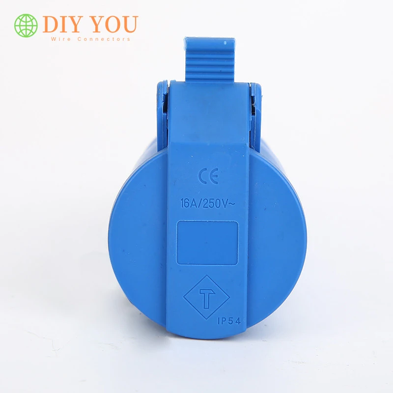 Power Plugs 16A 220V-240V 2P + E IP44 European specifications air conditioning Industrial Plug Socket cable Electric Power Connector