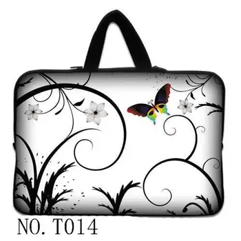 

White Butterfly Flower New Laptop Soft Sleeve Bag Case Pouch For 15" 15.4" 15.5" 15.6" Laptop Notebook