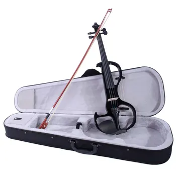 

High-grade 8 Pattern 4/4 Electric Violin Kit,With Case, Bow, Rosin,Earphone,Connecting Line,Bridge