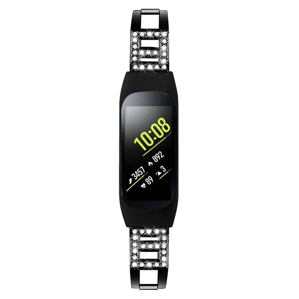 Браслет на запястье из нержавеющей стали для samsung Galaxy Fit-e для samsung Galaxy fit SM-R370 для Xiaomi mi Band 3/mi Band 4