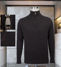  Billionaire Sweater Cashmere lapel zipper men's 2021 new warm Fashion Buttons embroidery high quality Comfortable big size M-4XL 