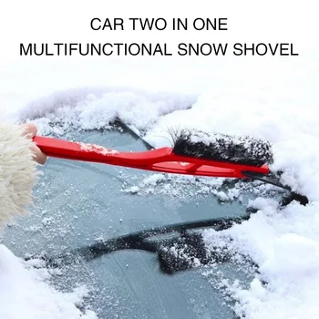 

2in1 Ice Scraper Car Window Windscreen Windshield Snow Remover Shovel Car Ice Scraper Winter Cleaning Scraping Tool Deicer