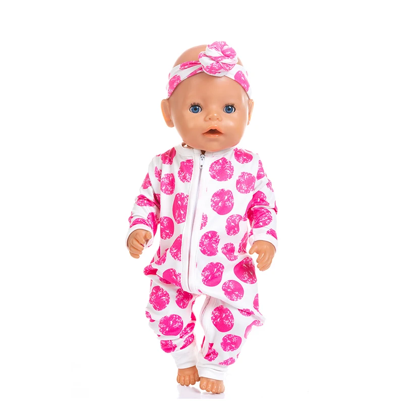 Born New Baby Fit 18 дюймов 43 см кукольная одежда кукла клубника ананас, фрукты и волосы лента костюм аксессуары для ребенка подарок - Цвет: Q-104