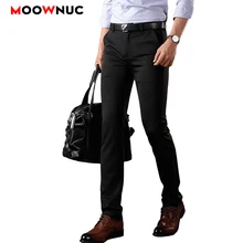 Мужские брюки, повседневные брюки, комбинезон, эластичная посадка, Hombre, большой размер, костюм, брюки, уличная одежда, одноцветные, Masculino, деловые, повседневные, 28-52, 50