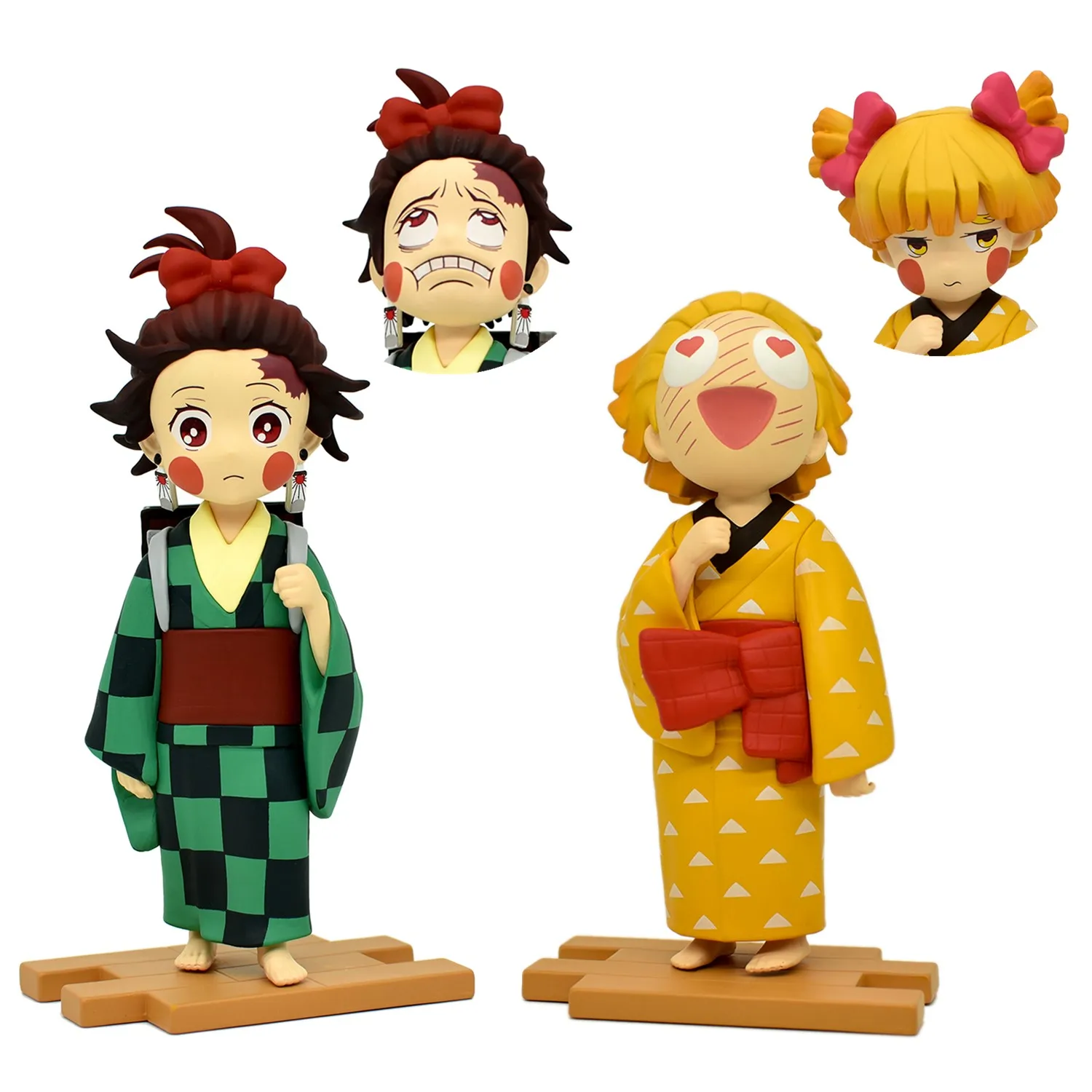 Аниме GK фигурка убийца демонов Agatsuma Zenitsu Kamado Tanjirou милые игрушки Коллекционная