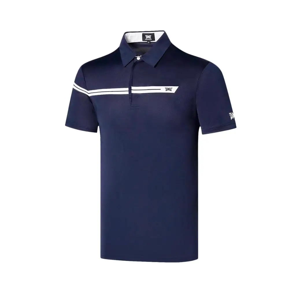 K Мужская футболка с коротким рукавом для гольфа быстросохнущая одежда для гольфа S-XXL на выбор повседневная одежда для гольфа - Цвет: Синий