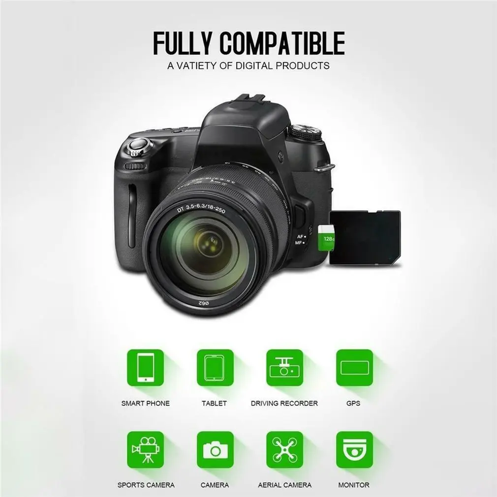 Золотой Micro-SD Sd Tf карта памяти класс 10 качество частицы памяти карта памяти большой емкости