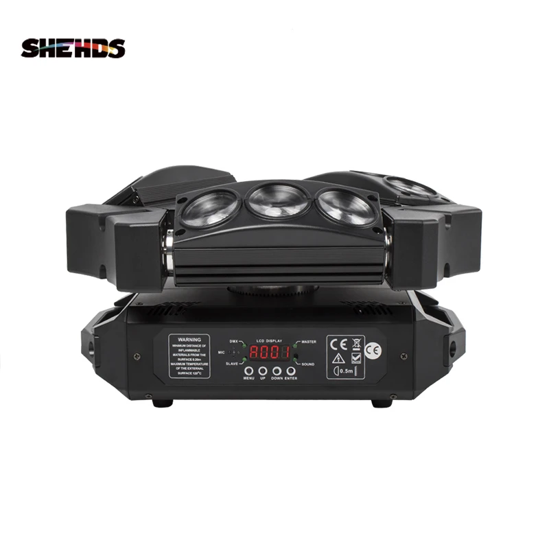 Ceny New Arrival MINI LED 9x10W pająk świetlny LED RGBW 16 48CH DMX światła sceniczne Dj LED pająk reflektor z ruchomą głowicą