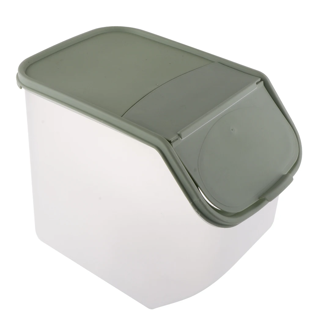  Kitchen   Food   Storage   Container   Box   Beans   Rice   with   Measuring   Cup   Stackable 