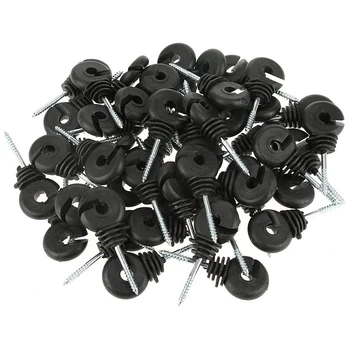 

25Pcs Fence Offset Ring Insulator Fencing Screw in Posts Wire Safe Agricultural Garden Supplies Accessories