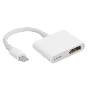 

8Pin to Digital AV Adapter for iPhone iPad to HDMI 1080P TV Connector Cord for Viewing Movies TV Programs