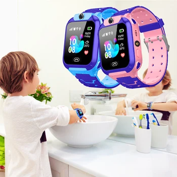 

Q12B Smart Kids Watch Waterproof Positioning Dail Calling Watch for Android NEW