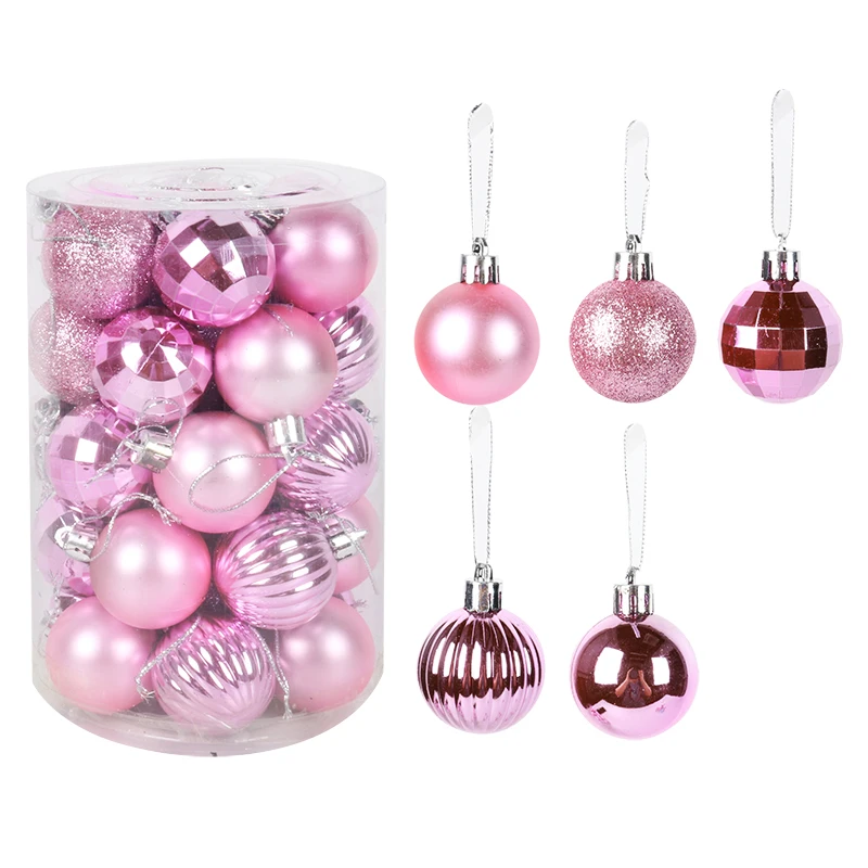Assorted Color Christmas Balls Christmas Tree Ornaments Balls xmas decorations Hanging Tree Pendants New Year 2021 Gift Noel 