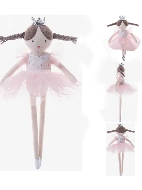 New Princess Doll Soft Plush Toys Pink Ballet Girl Cute Girl Skirt Doll Kids Stuffed Toys for Children Birthday Gifts 6