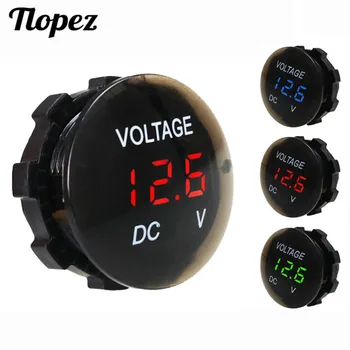

DC 12V-24V Digital Panel Voltmeter Led Display Electric Voltage Meter Volt Tester Waterproof For Car Motorcycle Boat ATV Truck 5