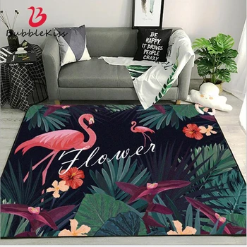 

Bubble Kiss Carpets For Living Room Summer Green Plant Grass Flamingo Rugs For Bedroom Customized Delicate Area Rug Home Decor