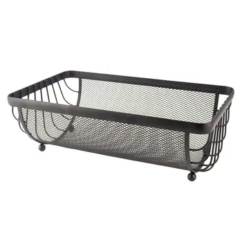 

1pc Descorative Iron Art Fruit Storage Basket Kitchen Snacks Storage Holder Practical Candy Basket Friends