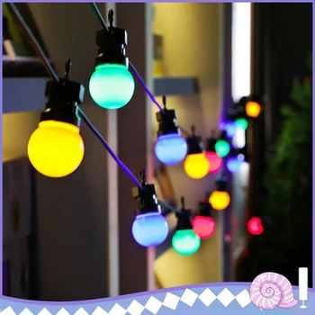 

10M With 20 Bulbs LED Lights String Retro Globe String Festoon Lights Strings Indoor Outdoor Garden Decoration Lights Lamps