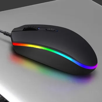 

Asdomo brand High-end optical professional gaming mouse with 7 bright colors LED backlit and ergonomics design For LOL CS
