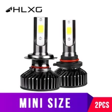 H8 H11 светодиодный H7 H4 лампы HB4 9006 HB3 9005 Противотуманные фары дальнего света COB задний фонарь огни автомобиля 10000LM 12V Авто 6000K 8000K 10000K 4300K