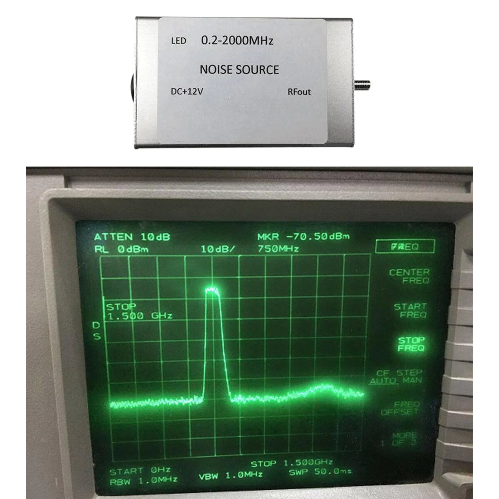 Radio Frequency White Noise Signal Generator Noise Source  Tracking 0.2-2000Mhz