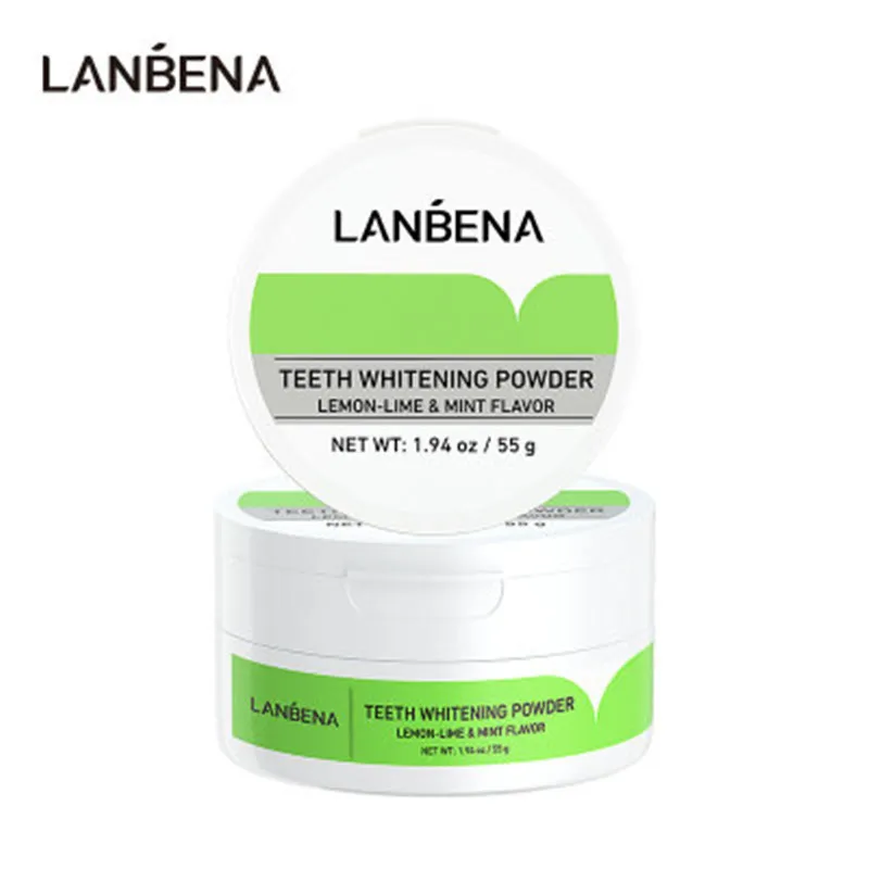 LANBENA Отбеливание зубов порошок для чистки Tangy гигиена удаление дыма кофе чай