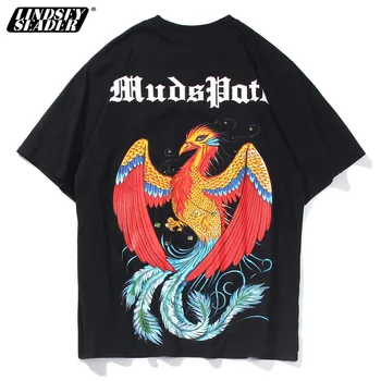 

Lindsey Seader T Shirt Couples Chinese Phoenix Kirin Japanese Geisha Mens Streetwear Harajuku Hiphop Style Tshirt HipHop Top Tee