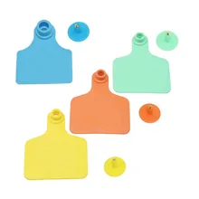 Ушная бирка без слова для крупного рогатого скота, оборудование для сельского хозяйства, идентификация животных, инструмент для кормления коров, овец, 20 комплектов