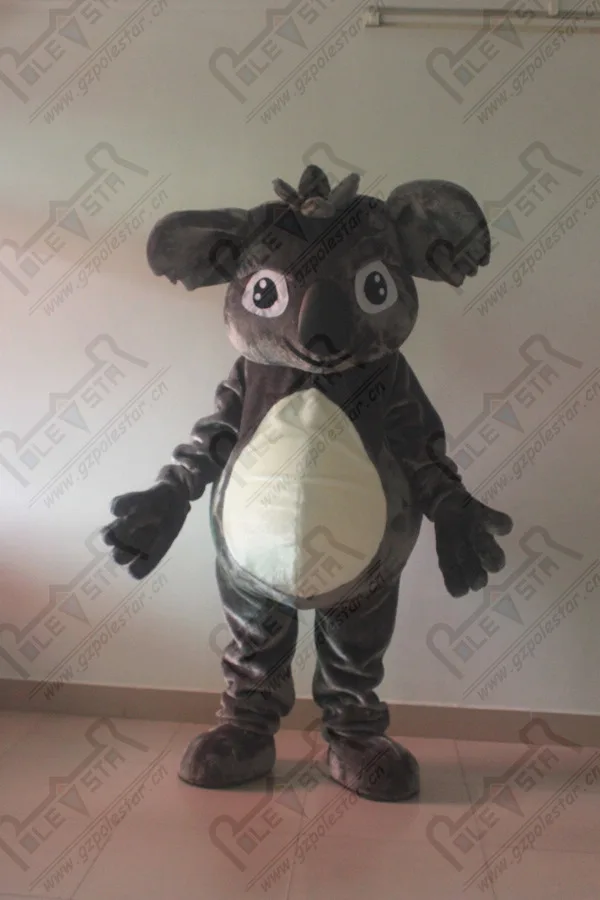 

plush fur foam body koala mascot costumes 3D caved face koala costumes
