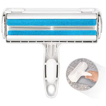 

Pet Hair Removal Brush Reusable Pet Grooming Washable Lint Sticking Roll Double-Sided Sofa Clothes Fur Roller Cleaning Brush