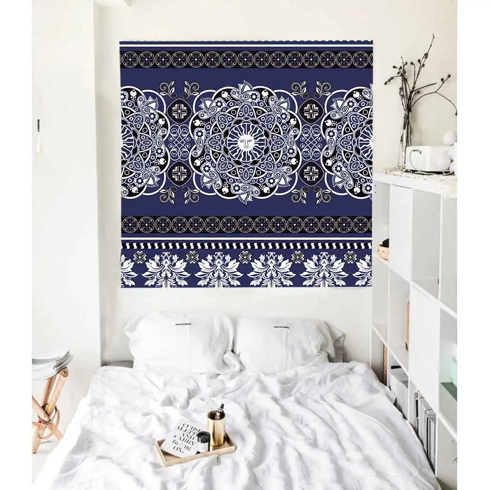 Simsant Mandala Tapestry Meditation Skeleton Chakra Art Wall Hanging Tapestries for Living Room Home Dorm Decor Banner | Дом и сад