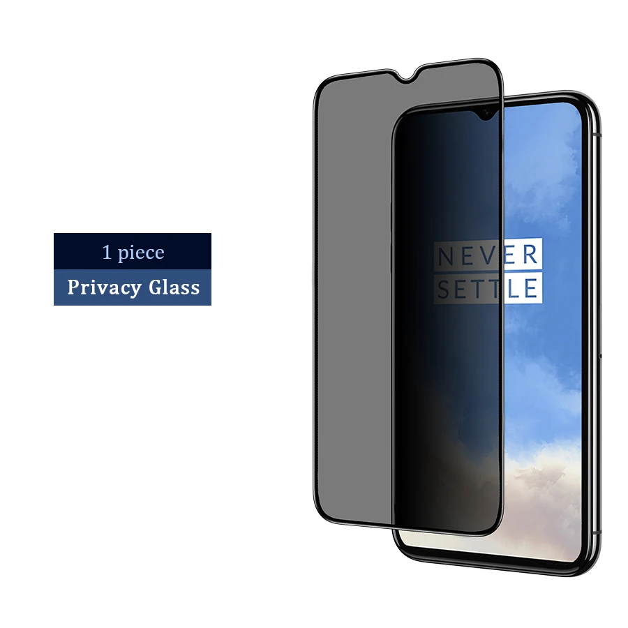 1 piece Privacy Закаленное стекло для Oneplus 7T защита экрана Oneplus 7 6T 7T объектив камеры стекло протектор анти синий луч света Стекло конфиденциальности - Цвет: 1 piece Privacy
