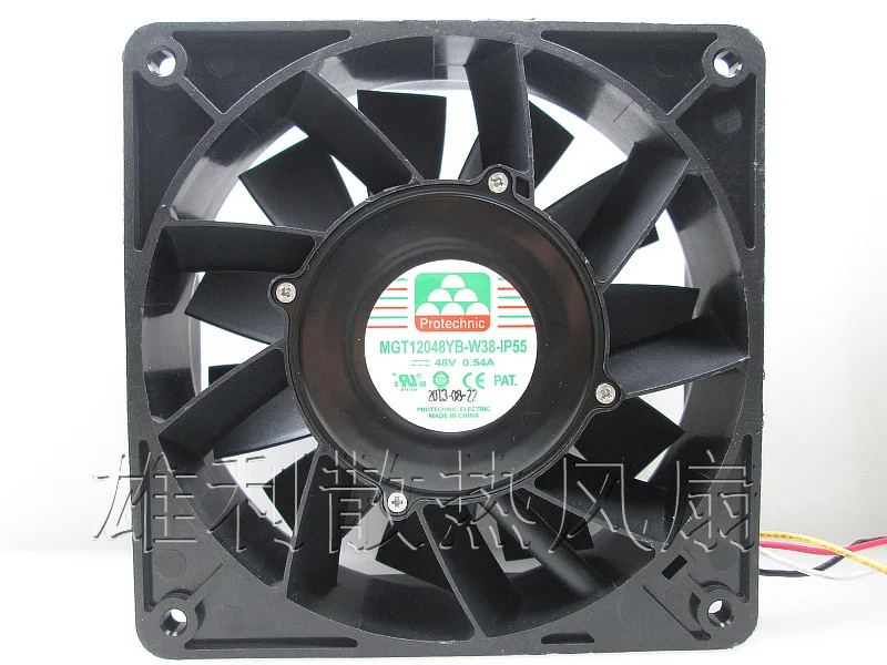 

1PCS NEW MGT12048YB-W38-IP55 48V 0.54A 12CM Motor protection cooling fan Original