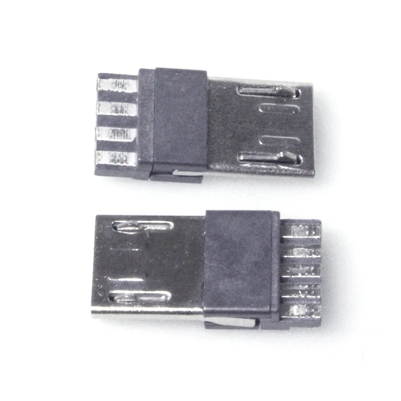 20 шт./партия 5 Pin/4 Pin Micro USB разъем Jack хвост USB разъем Sockect терминалы мужские разъемы