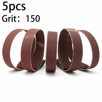 

5PCS 1x30inch Sanding Belts 25x762mm Aluminum Oxide Sander Abrasive 80-800 Grit Reddish Brown Sander Accessories