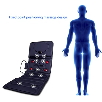 

Multi Function Electric Infrared Heating Cervical Massager Waist Back Shoulder Massage Mat Relax Body Muscle Vibration Backrest