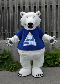 

New Polar Bear Mascot Costume Suits Game Dress Outfits Advertising Promotion Carnival Hallowen Cosplay Unisex Adults Fursuit
