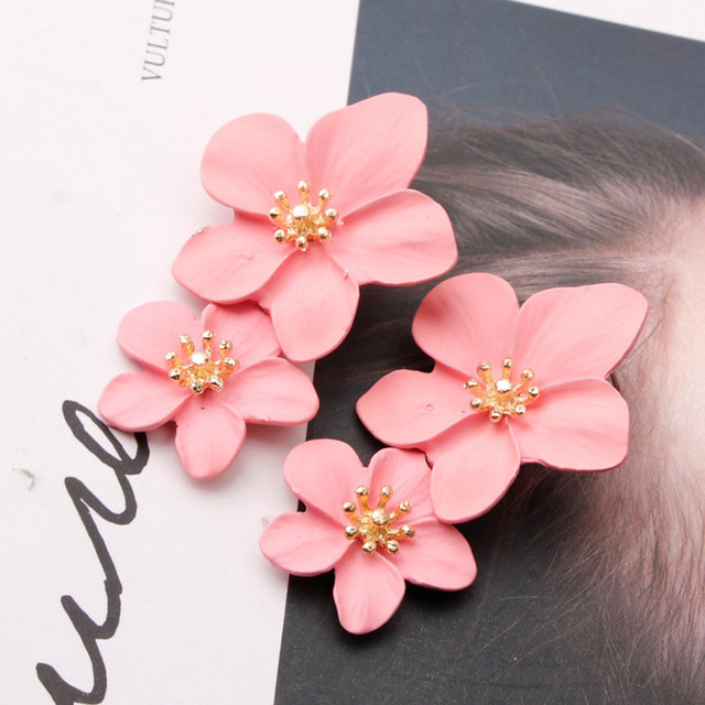 Small Flower Earrings for Women Girls Kids Sweet Jewelry Gifts Boucle D'oreilles Aretes De Mujer Simple Accessories 2022