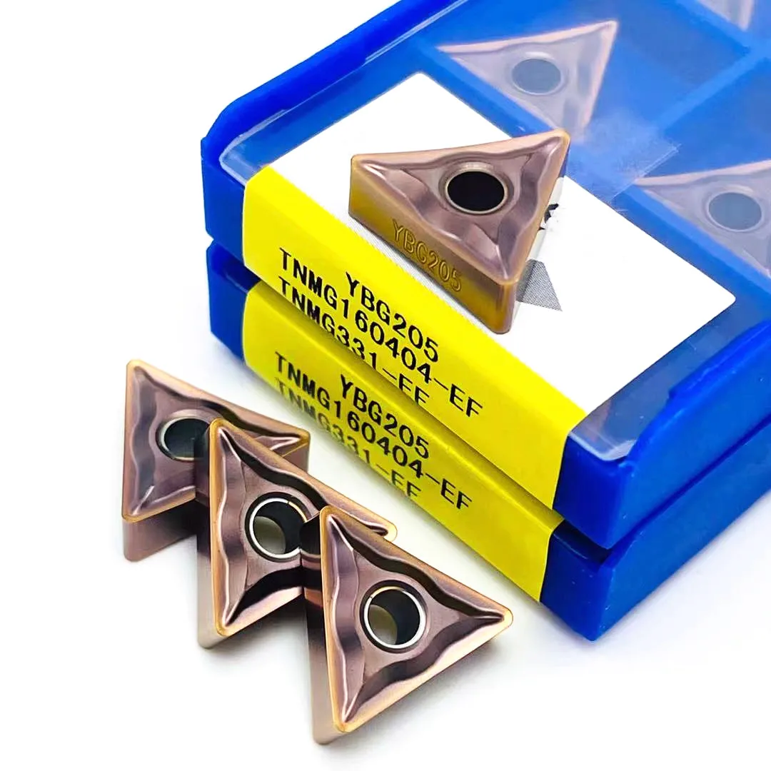 TNMG160404 EF TNMG160408 EF YBG205 100% original CT Carbide insert ...
