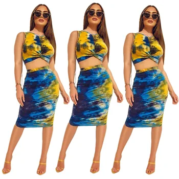 

Crop Top Set Matching Sets for Women Summer 2020 Two Piece Skirt and Top Set 2 Piece Skirt Set Crop Woman Two Piece Outfit Set