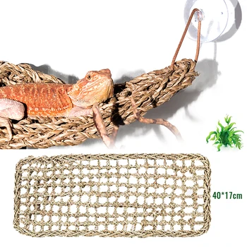 

40X17cm Reptile Terrarium For Lizard Lounger Hammock Small Hermit Crabs Geckos Bed Mats Pet Reptile Mat Decor&^1